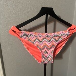 Xhilaration Orange and Pink Zigzag Bikini Bottom